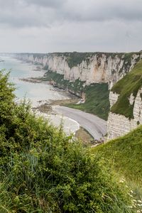 Preview wallpaper cliff, rocks, coast, sea, landscape