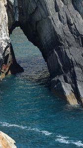 Preview wallpaper cliff, rocks, sea
