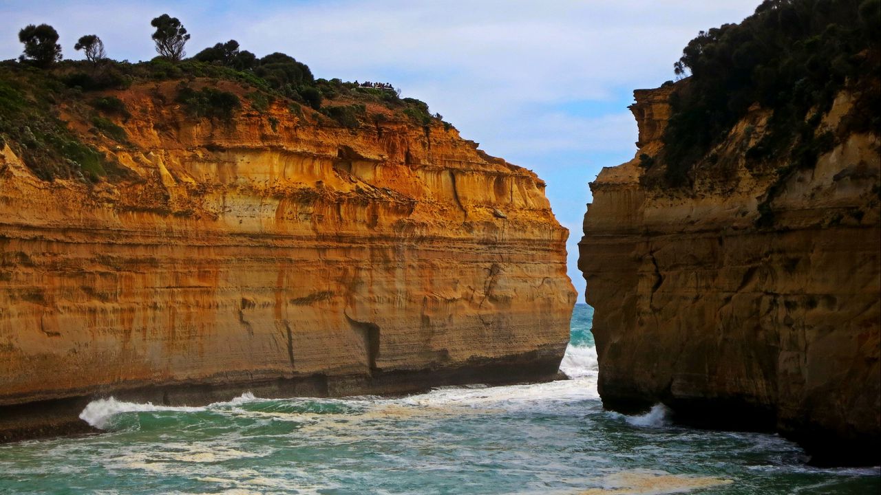 Wallpaper cliffs, coast, sea