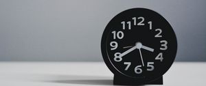 Preview wallpaper clock, alarm clock, time, numbers, white
