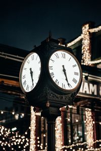 Preview wallpaper clock, dial, backlight, street, city