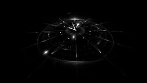 Preview wallpaper clock, dial, fractal, hologram, dark