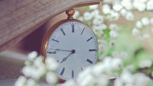 Preview wallpaper clock, flowers, dial