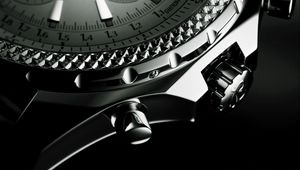 Preview wallpaper clock, mechanism, dial, black white