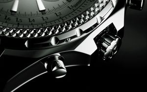 Preview wallpaper clock, mechanism, dial, black white