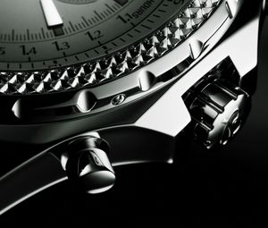 Preview wallpaper clock, mechanism, dial, black white