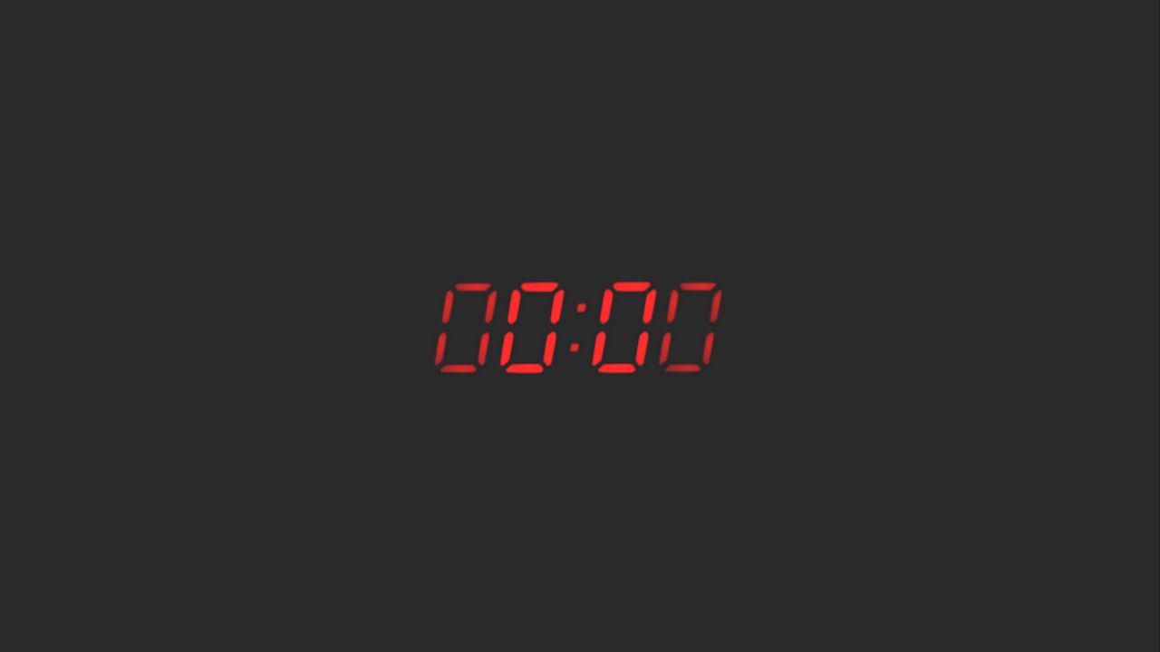Wallpaper clock, time, count, zero