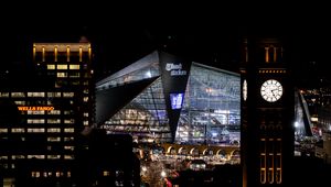 Preview wallpaper clock, tower, buildings, city, night