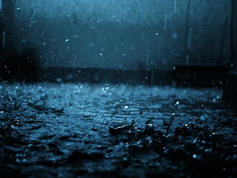 Download wallpaper 800x600 close-up, drop, black, blue, rain pocket pc, pda  hd background