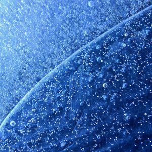 Preview wallpaper close-up, blue, drops, snow