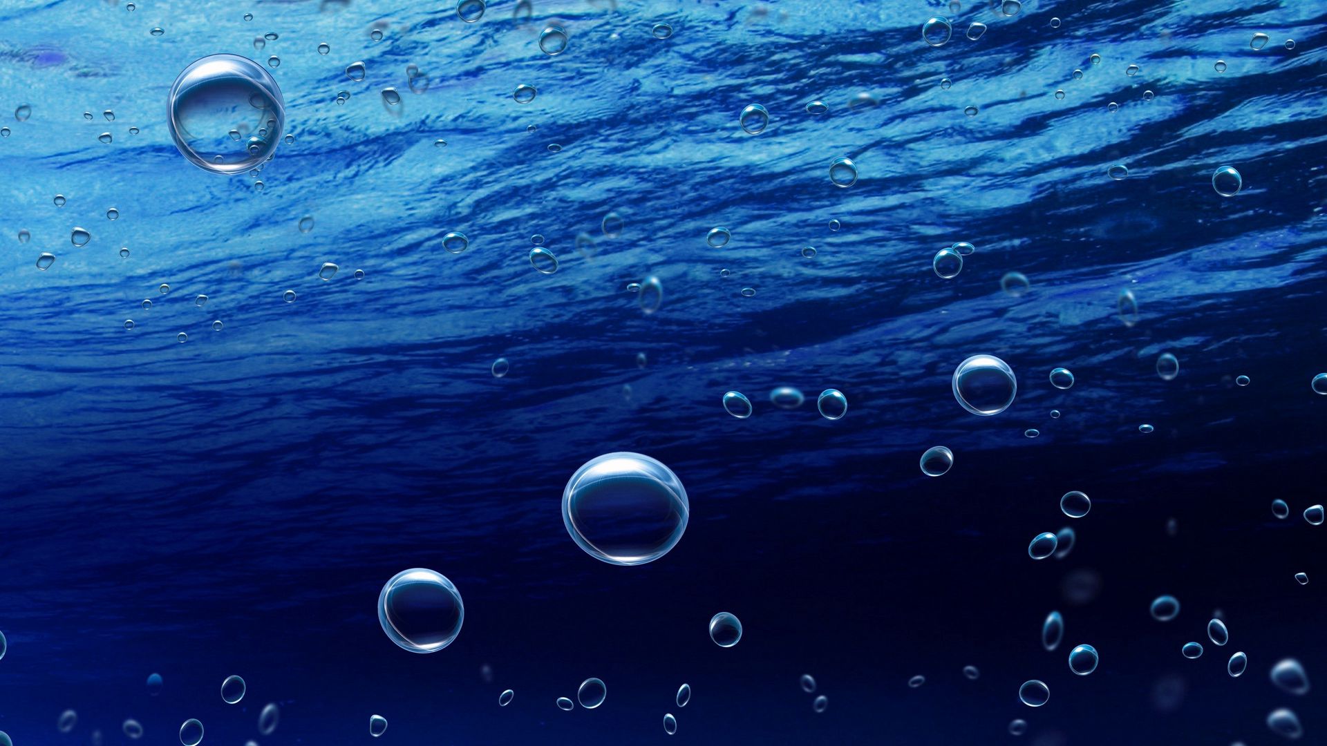 Download wallpaper 1920x1080 close-up, blue, water, drops full hd, hdtv,  fhd, 1080p hd background