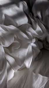 Preview wallpaper cloth, folds, bed, white