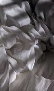 Preview wallpaper cloth, folds, bed, white
