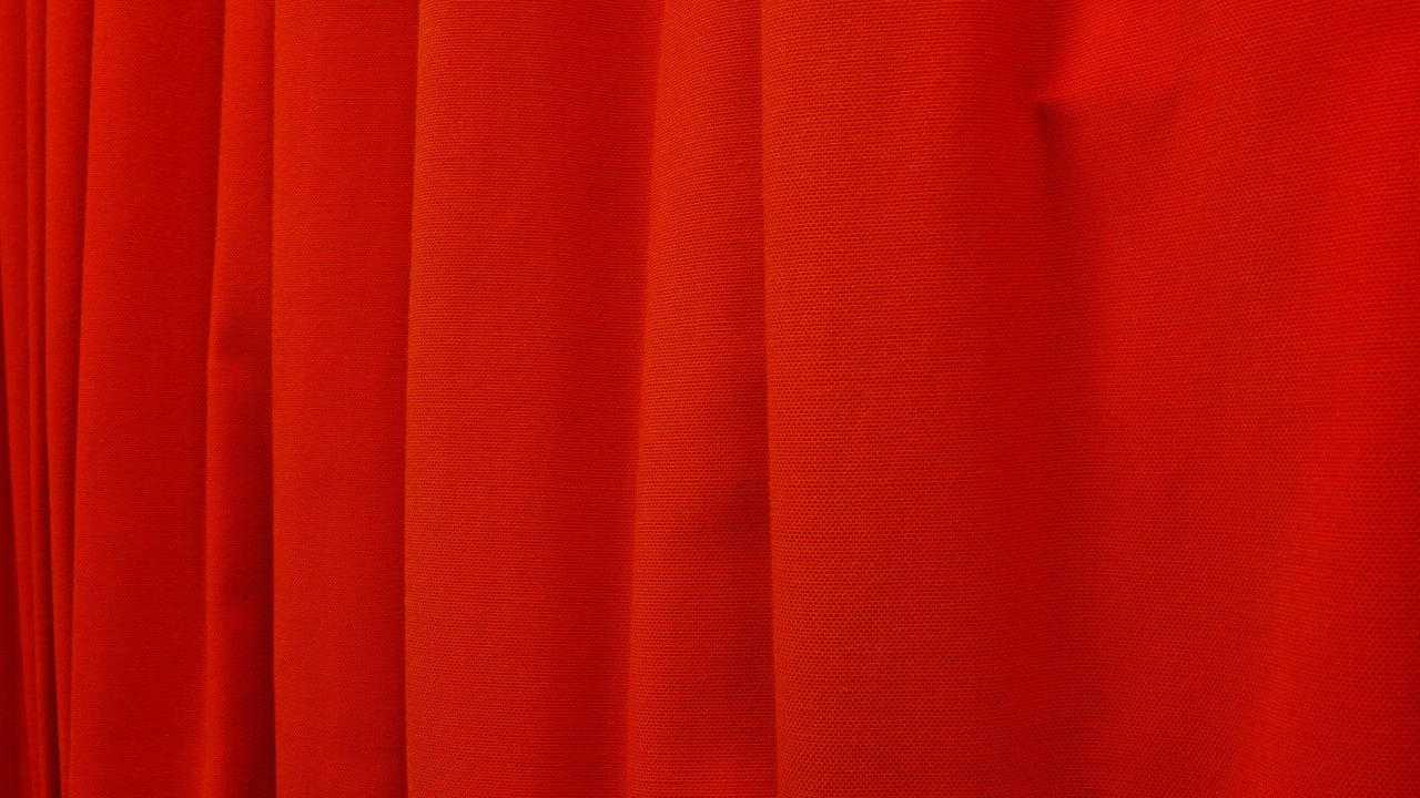 Wallpaper cloth, folds, red, bright, texture