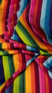 Preview wallpaper cloth, multicolored, stripes, texture