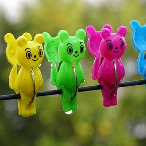 Preview wallpaper clothespins, bear, bright, colorful