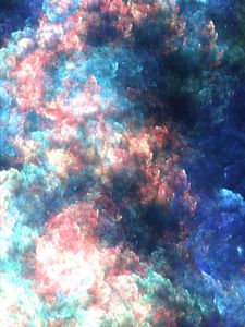 Preview wallpaper cloud, glitch, colorful, abstraction, bright