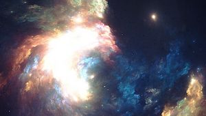 Preview wallpaper cloud, light, glare, abstraction, colorful