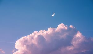 Preview wallpaper cloud, moon, sky