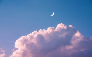 Preview wallpaper cloud, moon, sky