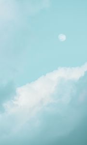 Preview wallpaper cloud, moon, sky, blue