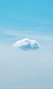 Preview wallpaper cloud, sky, blue, minimalism