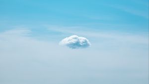 Preview wallpaper cloud, sky, blue, minimalism