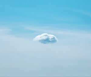 Preview wallpaper cloud, sky, blue, minimalism