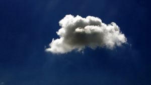 Preview wallpaper cloud, sky, dark blue, minimalism, clearly