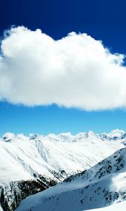 Preview wallpaper cloud, sky, height, purity, mountains, freshness