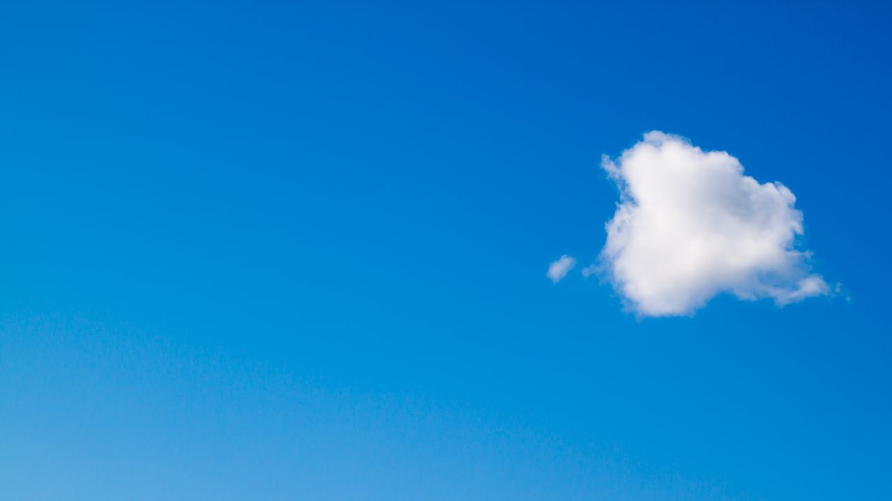 Wallpaper cloud, sky, minimalism, blue