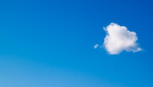 Preview wallpaper cloud, sky, minimalism, blue