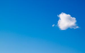 Preview wallpaper cloud, sky, minimalism, blue