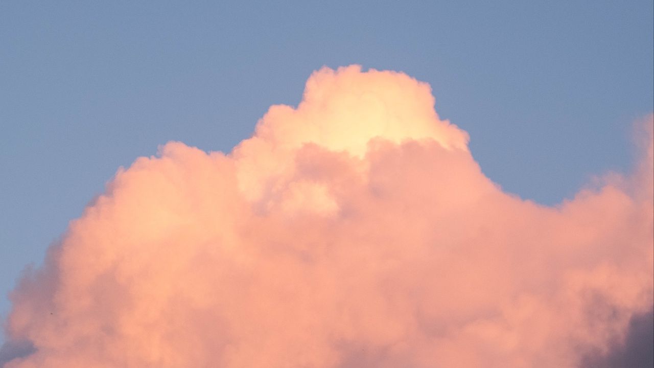 Wallpaper cloud, sky, nature, pink, blue