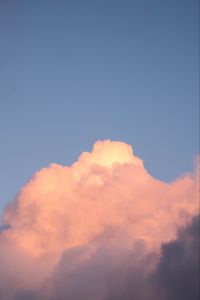 Preview wallpaper cloud, sky, nature, pink, blue