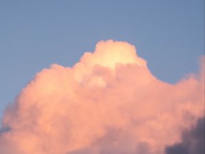 Preview wallpaper cloud, sky, nature, pink, blue