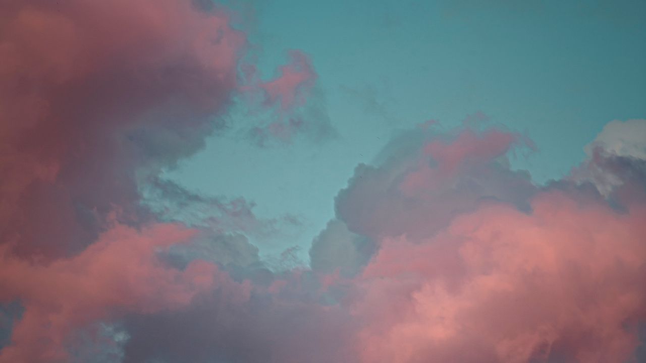 Wallpaper cloud, sky, pink, clouds