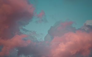 Preview wallpaper cloud, sky, pink, clouds