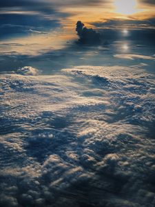 Preview wallpaper clouds, above clouds, high, flight, landscape