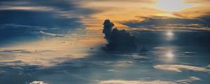 Preview wallpaper clouds, above clouds, high, flight, landscape