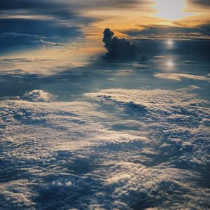 Preview wallpaper clouds, above clouds, high, flight, landscape