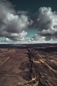 Preview wallpaper clouds, aerial view, prominency, relief, landscape