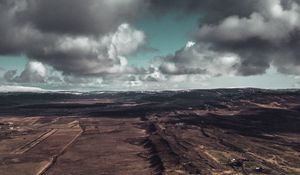 Preview wallpaper clouds, aerial view, prominency, relief, landscape