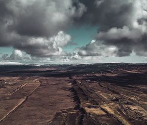 Preview wallpaper clouds, aerial view, prominency, relief, landscape