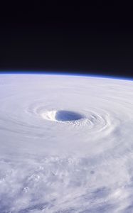 Preview wallpaper clouds, atmosphere, funnel, aerial view, space