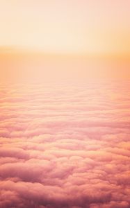 Preview wallpaper clouds, beautiful, sky, sunset, pink