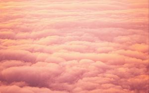 Preview wallpaper clouds, beautiful, sky, sunset, pink