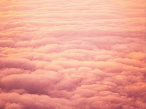 Preview wallpaper clouds, beautiful, sky, sunset, pink