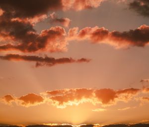 Preview wallpaper clouds, beautiful, sunset, sky