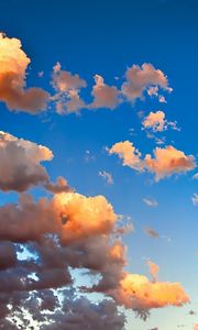 Preview wallpaper clouds, colors, sky, gold, air, ease
